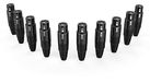 Audibax Silver Black stekker XLR bus 10 Pack zwart