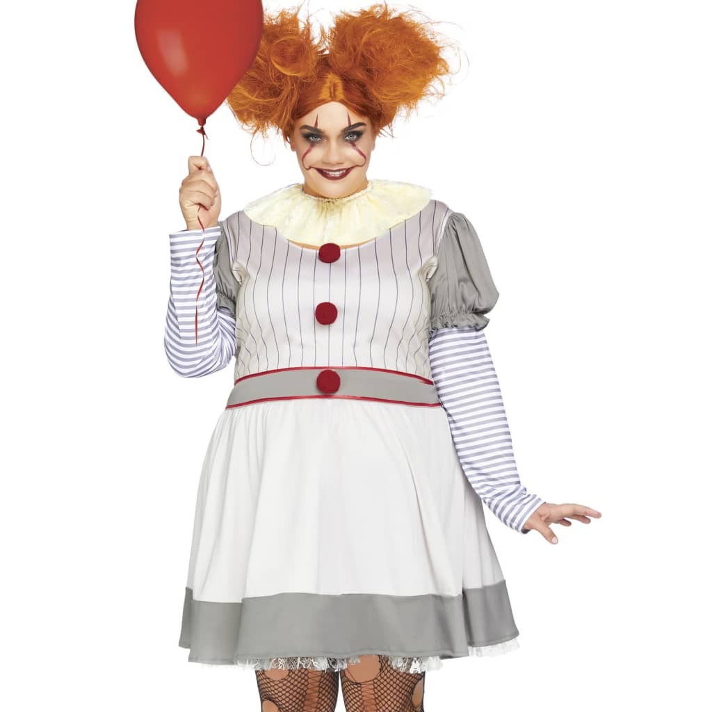 Leg Avenue Creepy Clown jurk plus size