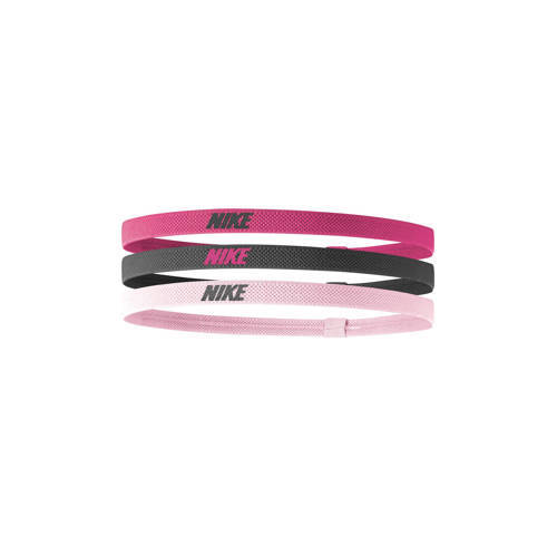 Nike Nike Senior haarbandjes (set van 3) fuchsia/grijs/roze
