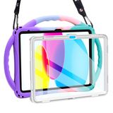 TOPESCT Kinderhoes voor iPad 10e generatie 10,9 inch - Gemaakt van kindveilige siliconen, met geïntegreerde displaybescherming, schokbestendige hoes met handvat en standaard
