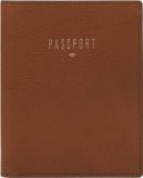 FOSSIL Leren Identiteitskaarthoesje Portemonnee Travel RFID Passport Case Brown Bruine