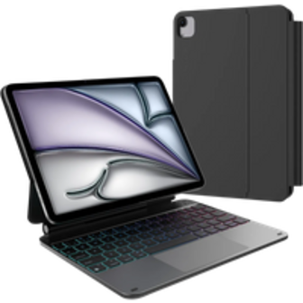 BlueBuilt Apple iPad Air (2024) 11 inch Keyboard Case QWERTY Black