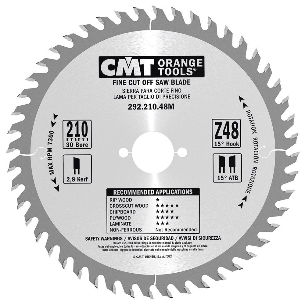 CMT 292.165.56H HW Cirkelzaagblad - 165 x 20 x 56T - Hout