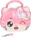 Concorde Spaarpot blik kat / poes - roze - 12 x 7 x 13 cm - met deksel en slot