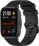 Strap-it Bracelet en silicone pour montre connectée - Noir - Convient pour Amazfit GTS