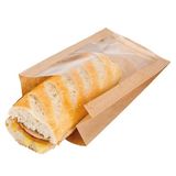 Garcia de Pou Pack Delicatessen tas met venster 50 Gsm en 15 PP, 16 (11+5) x 21 cm, Kraft, Natural, 16 x 30 x 21 cm