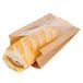 Garcia de Pou Pack Delicatessen tas met venster 50 Gsm en 15 PP, 16 (11+5) x 21 cm, Kraft, Natural, 16 x 30 x 21 cm