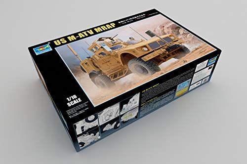 Trumpeter 00930 - modelbouwset US M-ATV Mrap, grijs