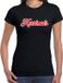 Bellatio Decorations Shoppartners Bv Kerstmuts fout Kerst t-shirt - zwart - dames - Kerstkleding / Kerst outfit L