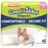 Hartz Comfitables Wegwerpluiers voor honden, maat extra klein, 42 stuks
