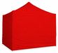 Easy-up tente de réception 3x3 m ALU Standard – profil hexagonal 40 mm, toile 450 g/m², 4 parois opaques, sac de transport - Rouge