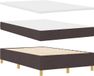 vidaXL Boxspringbed met hoofdeinde Donkerbruin 200 x 120 cm Stof