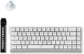 MCHOSE ACE68 - Clavier de jeu magnétique – Déclencheur rapide – 8000Hz – Interrupteurs magnétiques bleu glacier – RVB – 68 touches – Blanc