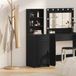 vidaXL Highboard Zwart Eiken 41 x 40 x 135 cm Bewerkt Hout