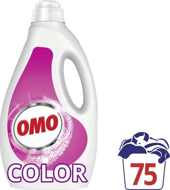 Omo Vloeibaar Wasmiddel - Kleur - door en door hygi&#235;nisch schoon en niet duur - 75 wasbeurten
