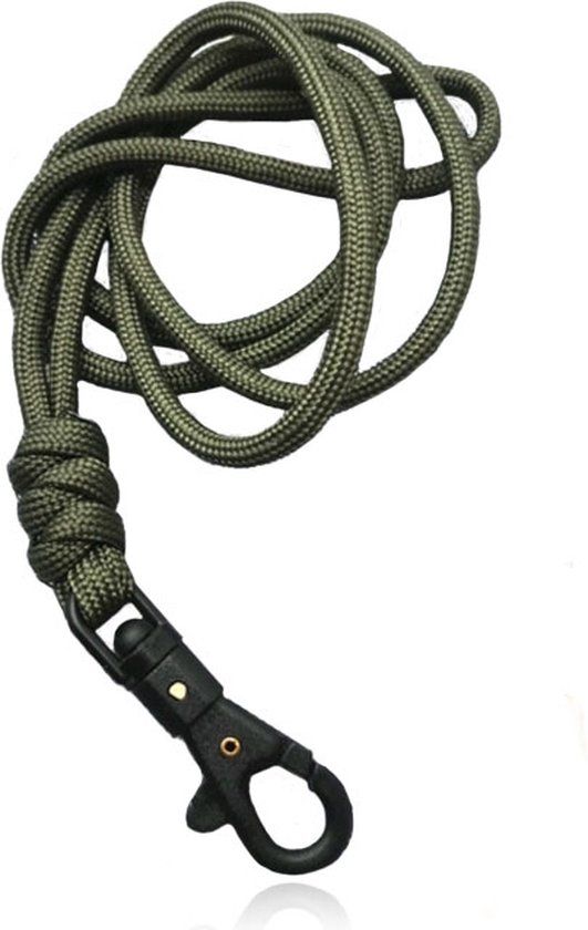 LGT JWLS Lookinggoodtoday Paracord 50cm met Handige Haak - Army Green Black