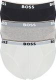 BOSS HUGO BOSS Power briefs (3-pack) - heren slips - zwart - grijs - wit