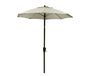 Dehner Parasol Vido, Ø 150 cm, aluminium/polyester, crème, klein