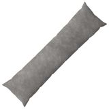 vidaXL Kussensloop HEERLEN Lichtgrijs 40 x 145 cm Microfiber Fleece