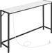 Merkloos Table console moderne - polyvalent et élégant - 1 pièce - fer et marbre