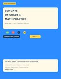 100 Libri GmbH 100 Days of Grade 1 Math Practice