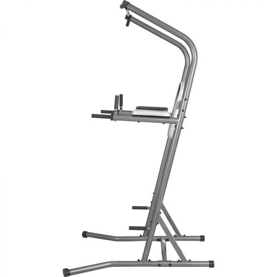Gorilla Sports Power Tower Deluxe - Pull Up Station - 216 cm - Zwart