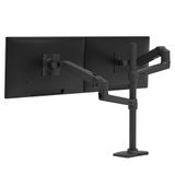 Ergotron LX Double empilant bras, grand mât, noir mat