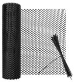 Grillage hexagonal 40 cm x 9 m Noir