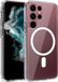 Cool Mobile Cover for Samsung S908 Galaxy S22 Ultra - Pink/Transparent Silicone Back Cover with MagSafe