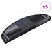 vidaXL - Trapmatten - zelfklevend - 5 stuks - 65x21x4 cm - zwart en grijs