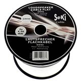 Luidsprekerkabel platte 100m - 2x4mm² CCA - platte kabel audio 3mm