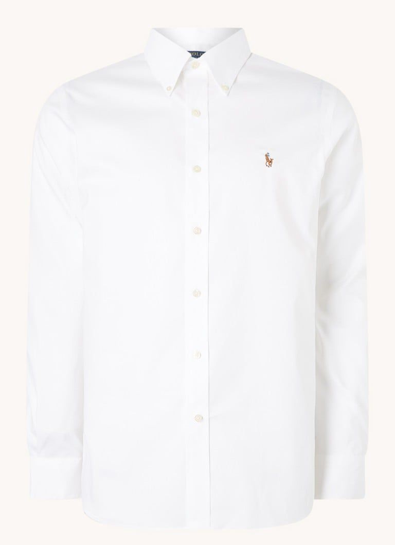 Ralph Lauren Custom Fit Oxford Shirt with Logo Embroidery