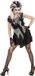 Widmann Zombie Kostuum Punk Zombie Vrouw - Zwart - Small - Halloween