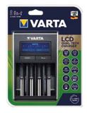Varta LCD Dual Tech - Batterij Oplader voor AA/AAA, Li-Ion & NiMH - Zwart/Zilver