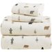 Comfort Spaces 100% katoenen flanellen lakens kingsize formaat, ultrazacht, gezellig flanellen lakenset met 35,6 cm elastische zak, geschikt voor matrassen tot 16 inch, nieuwigheid warm flanellen