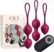 CICI BEAUTY Premium Silicone 3 Vibrating Kegel Beads Remote Control