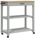 vidaXL Keukentrolley MONZA 84x40x88,5 cm massief grenenhout grijs