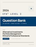 CFA Level 1 2026 Question Bank - Volume 3: Alternative Investments, Portfolio Management & Ethics | Practice Questions with Detailed Answer Explanations