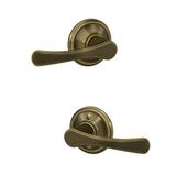 Schlage F10 VLA 609 16-080 10-027 134 N N SL Avila hal en kast hendel, antiek messing