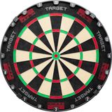 Target Darts TOR Dartbord, Stalen Tip Dartbord | Wedstrijd Standaard Stalen Tip Dartborden met Bevestigingsset, Moderne Roterende Nummer Ring, Premium Madagaskisch Sisal, Roestvrij Staal Dun Draad Systeem