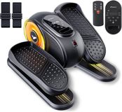 MERACH Mini Crosstrainer - Entraîneur de jambes sous le bureau - 12 niveaux d'entraînement - Écran LCD - Télécommande