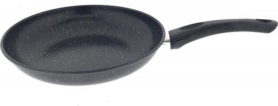 Benson Koekenpan - 26 cm - Marmer - Anti-aanbaklaag - Zwart