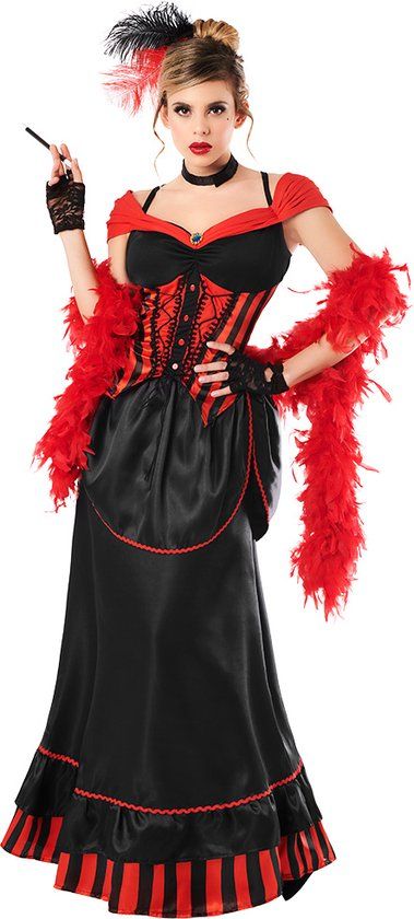 Boland - Kostuum Saloon girl Jolene (M/L) - Volwassenen - Multi