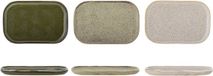 Bloomingville Green Stoneware Addison set van 3 borden