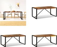 vidaXL Eettafel 180 cm massief gerecycled hout