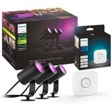 Philips Hue LED spot Lily, set van 3, bridge, RGB, CCT, IP65