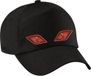 Bellatio Decorations Halloween Monster Verkleed Pet - Rode Ogen - Zwart - Kinderen - Unisex