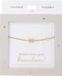 Depesche armband goud met M-hanger en hartje, verstelbaar cadeau.