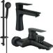 Mexen Axel DB40 set de bain, noir - 73803DB40-70