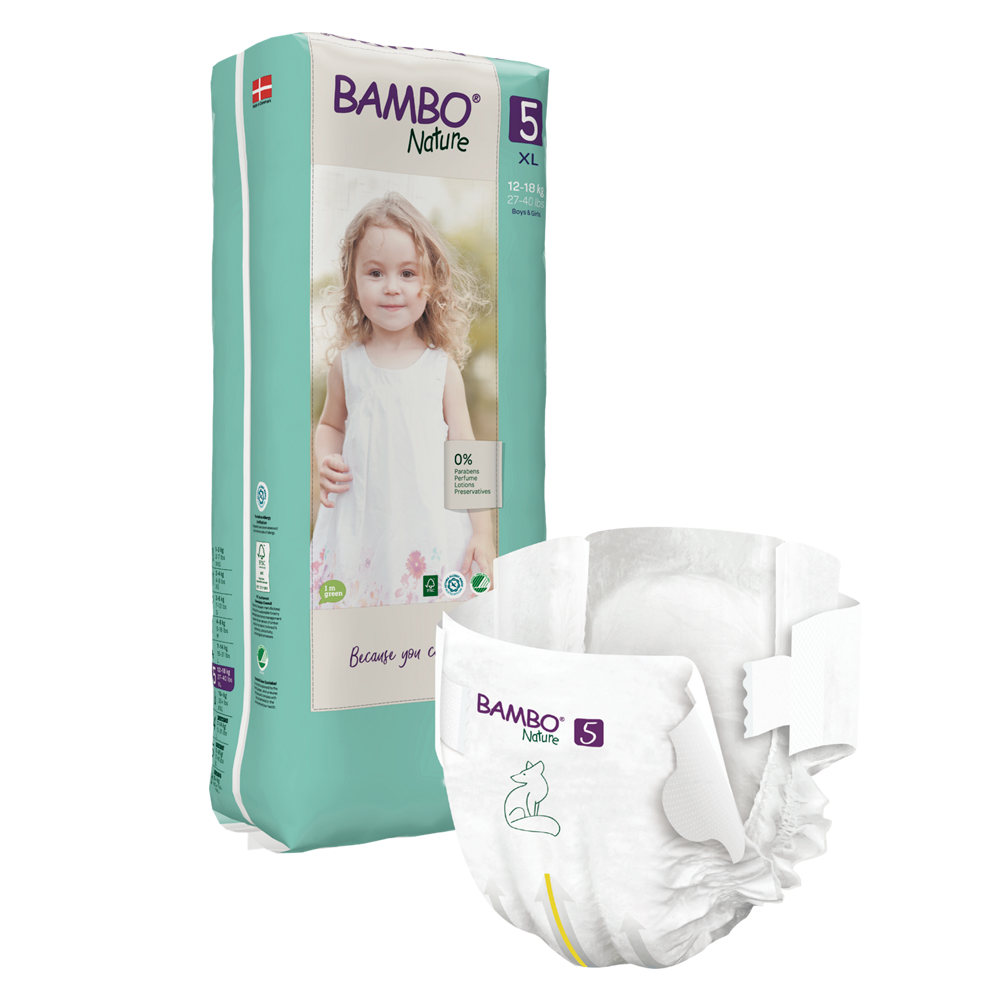 Bambo Nature Wegwerpluiers - 44 stuks - Maat 5 (10-18 kg)